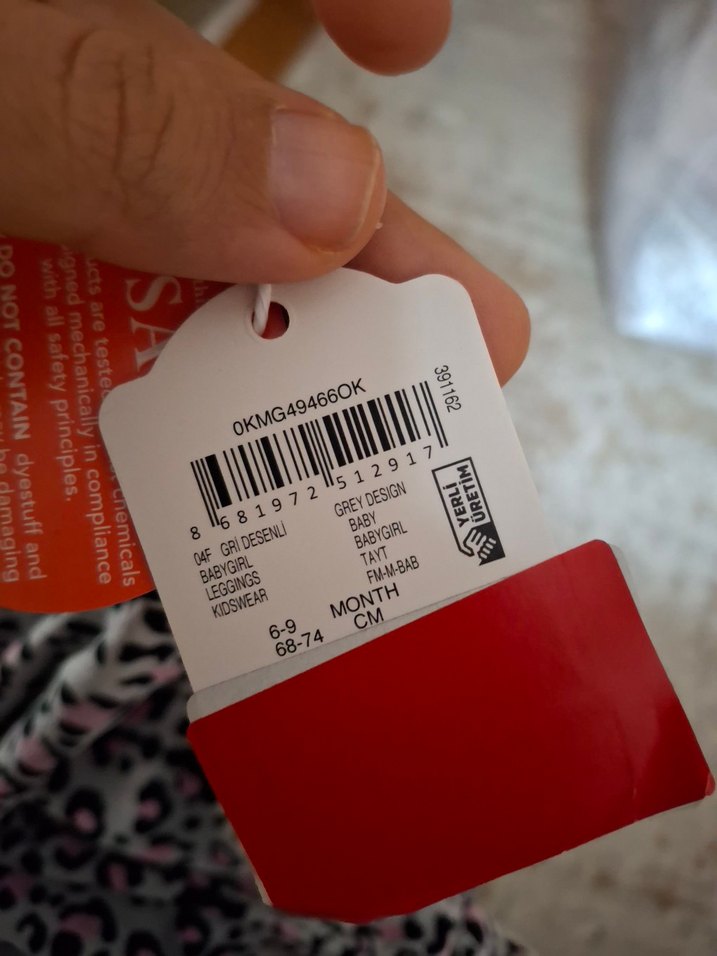 Gri Leopar Desenli Kız Tayt - Görsel 3