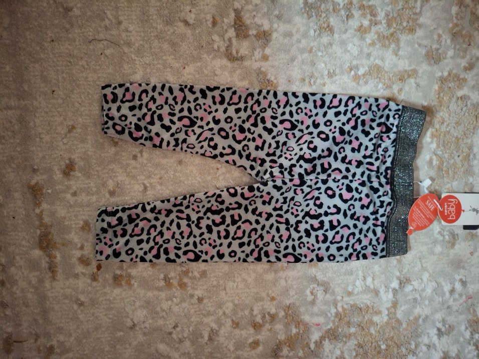 Gri Leopar Desenli Kız Tayt - Görsel 2