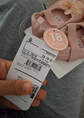 Pembe Fırfırlı Kız Çocuk Babet - Görsel 2