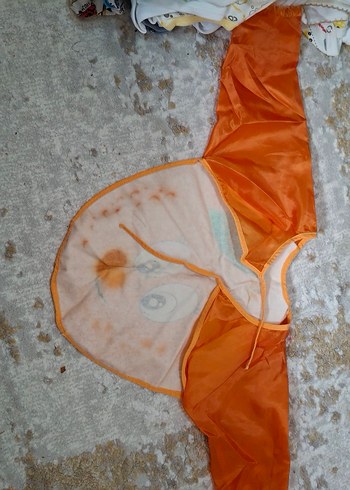 Uzun Kollu Turuncu Bebek Önlüğü - Görsel 2