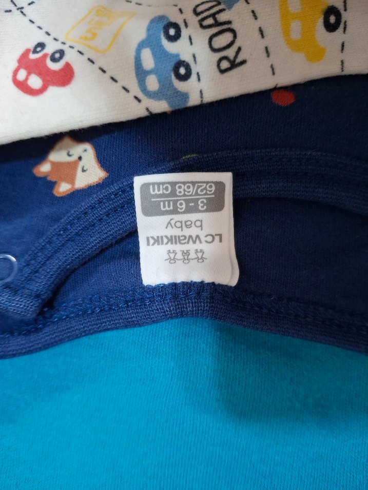 Uzun Kollu Renkli Örme Erkek Bebek Body - Görsel 2