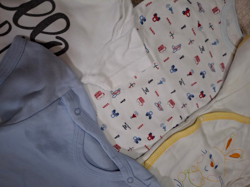 Mavi Pamuklu Bebek Erkek Çıtçıtlı Body - Görsel 3