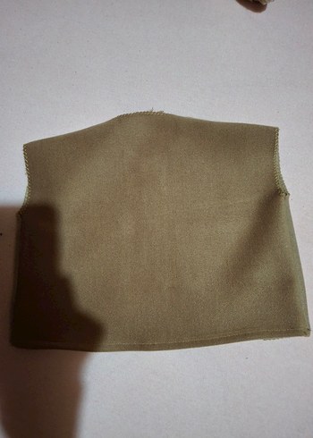 Düğmeli Kısa Kollu Bej bebek Yelek - Görsel 2