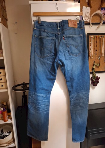 Erkek Mavi Normal Boy Bol Kesim Denim Jean - Görsel 2