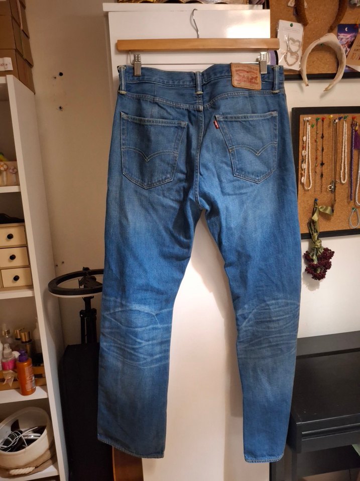 Erkek Mavi Normal Boy Bol Kesim Denim Jean - Görsel 2