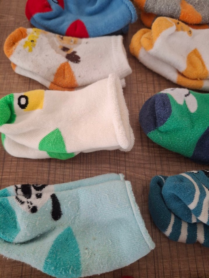 Renkli Erkek Çocuk Çorapları Seti kalın çoraplar - Görsel 2