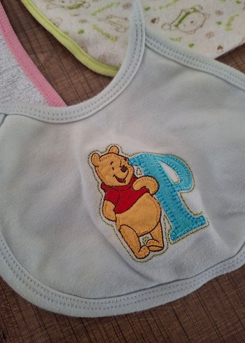 Nakışlı Pastel Renk Bebek Önlükleri - Görsel 4