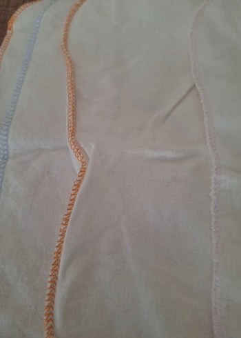 Nakışlı Beyaz bebek mendili - Görsel 2