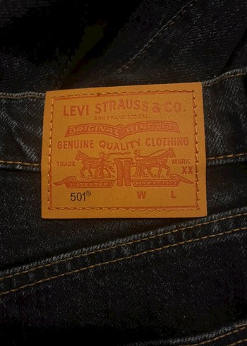 Levis 501 Lacivert Denim Jean