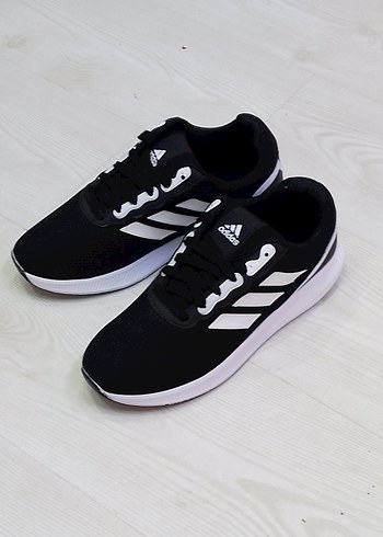 Erkek Siyah Beyaz Adidas Spor Ayakkabı - Görsel 5