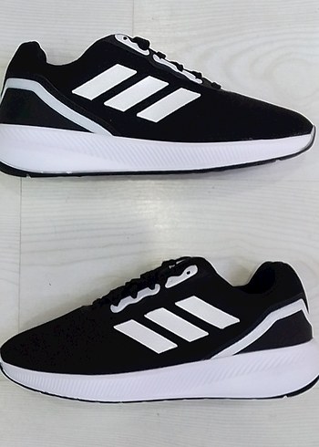 Erkek Siyah Beyaz Adidas Spor Ayakkabı - Görsel 2