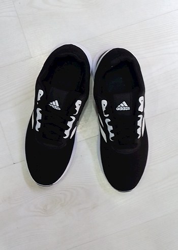 Erkek Siyah Beyaz Adidas Spor Ayakkabı - Görsel 6