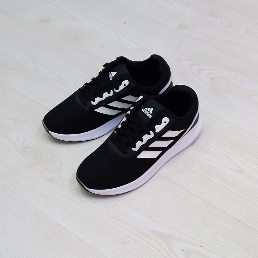 Erkek Siyah Beyaz Adidas Spor Ayakkabı - Görsel 5