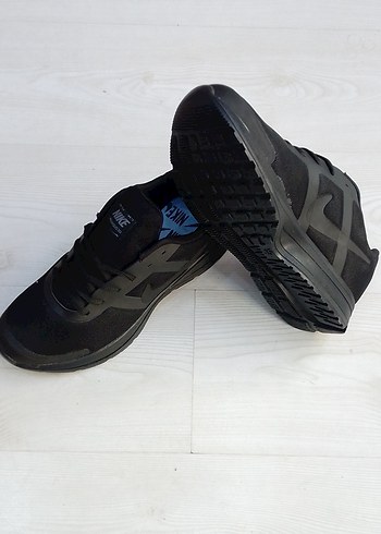 Siyah Erkek Spor Ayakkabı Battal boy Velcro Detaylı - Görsel 4