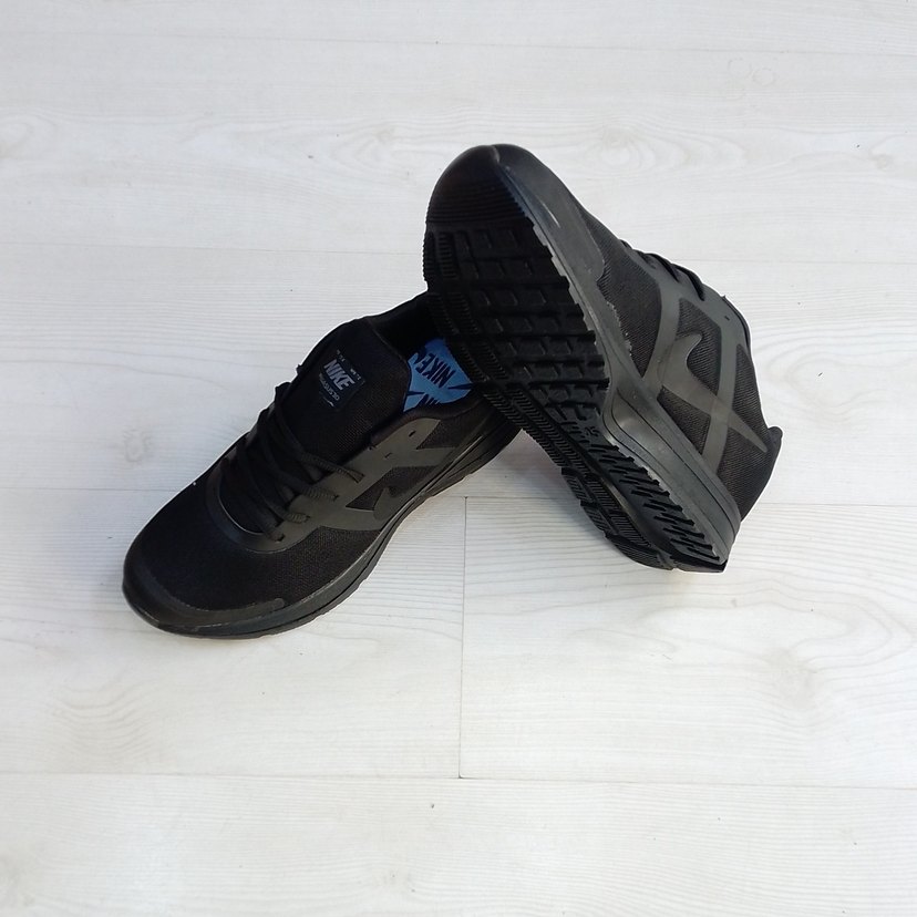 Siyah Erkek Spor Ayakkabı Battal boy Velcro Detaylı - Görsel 4