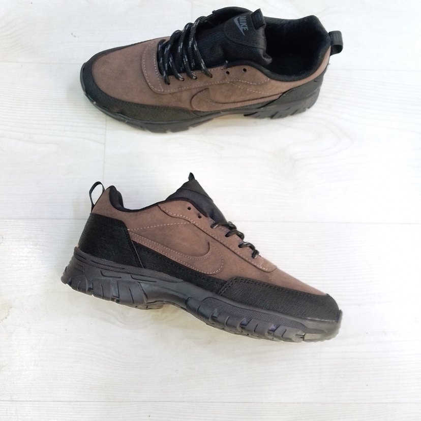 Trekking outdor Kahverengi Erkek Spor Ayakkabı Bağcıklı - Görsel 2