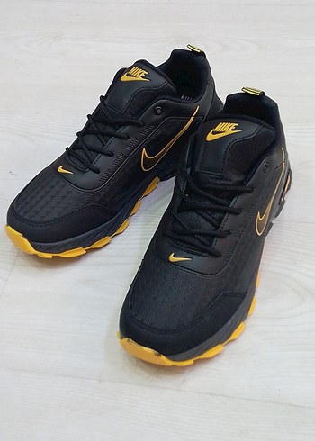 Erkek Siyah Sarı Spor Ayakkabı - Görsel 5