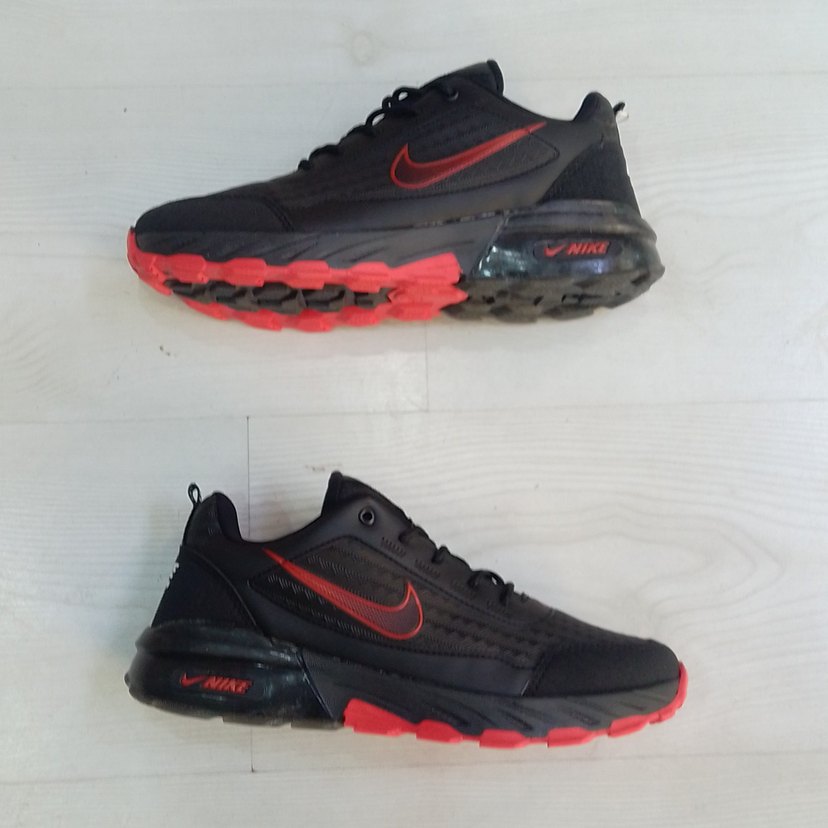 Erkek Kırmızı Siyah Spor Ayakkabı - Görsel 2