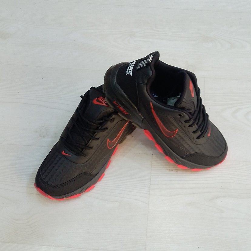 Erkek Kırmızı Siyah Spor Ayakkabı - Görsel 3