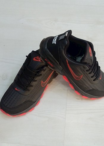 Trekking outdor Erkek Kırmızı Siyah Bağcıklı Spor Ayakkabı - Görsel 3