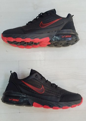 Trekking outdor Erkek Kırmızı Siyah Bağcıklı Spor Ayakkabı - Görsel 2