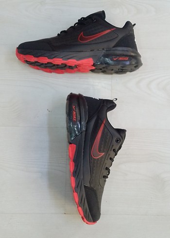 Trekking outdor Erkek Kırmızı Siyah Bağcıklı Spor Ayakkabı - Görsel 7