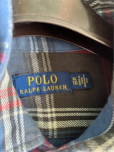 xl Beden çeşitli Renk Polo Ralph Laurent ekose gömlek