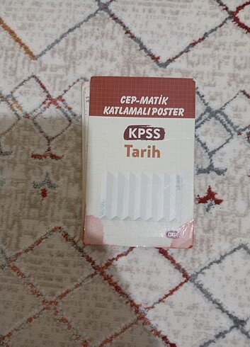 Kpss cep boy tarih katlamalı cep posteri