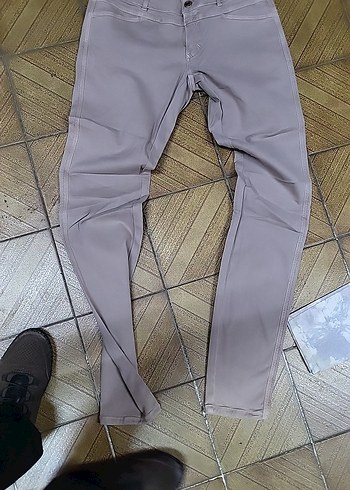 A46 Bej Regular Fit Kadın Kumaş Pantolon