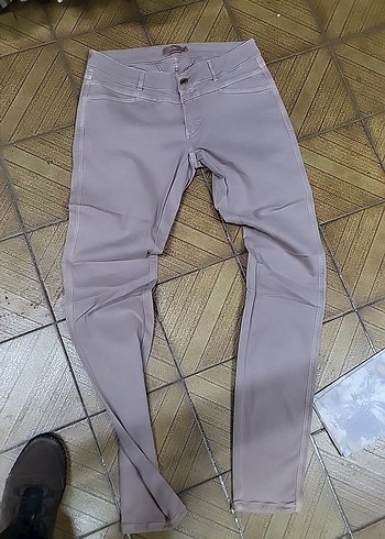 Bej Regular Fit Kadın Kumaş Pantolon