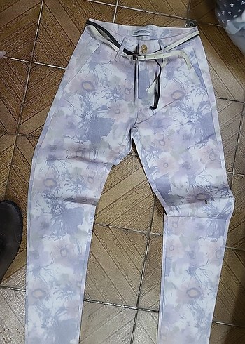 26 Beden çeşitli Renk Kadın Regular Fit Bağlamalı Midi Pantolon