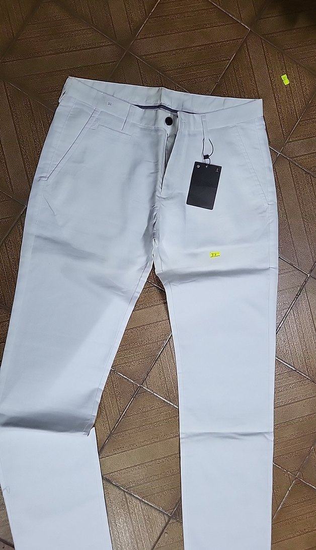 Erkek Beyaz Regular Fit Sokak Stili Pantolon - Görsel 3