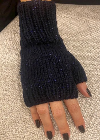 El örgüsü dikişsiz yarım parmak eldivenler - Görsel 6