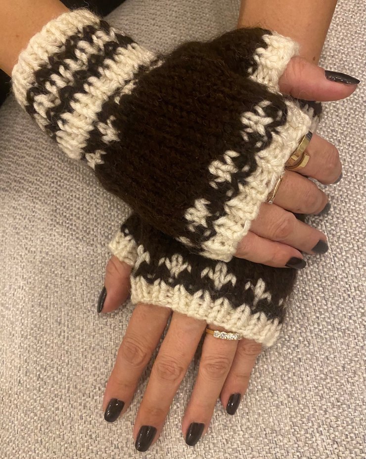 El örgüsü dikişsiz yarım parmak eldivenler - Görsel 5