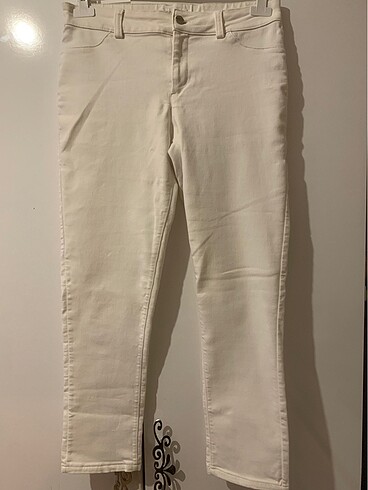 Calvin Klein Calvin kleine marka beyaz likralı pantalon