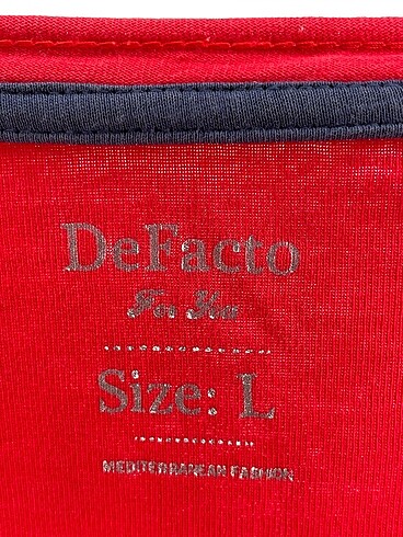 l Beden kırmızı Renk Defacto T-shirt %70 İndirimli.