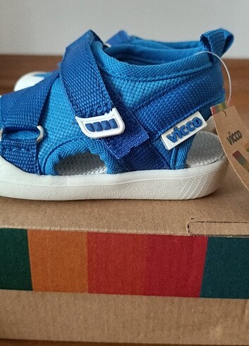 19 Beden mavi Renk Vicco Bebek Ayakkabı 