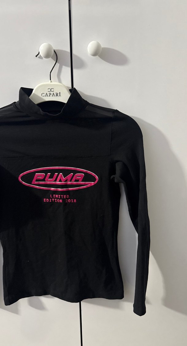 Puma Siyah Uzun Kollu Tişört - Görsel 3