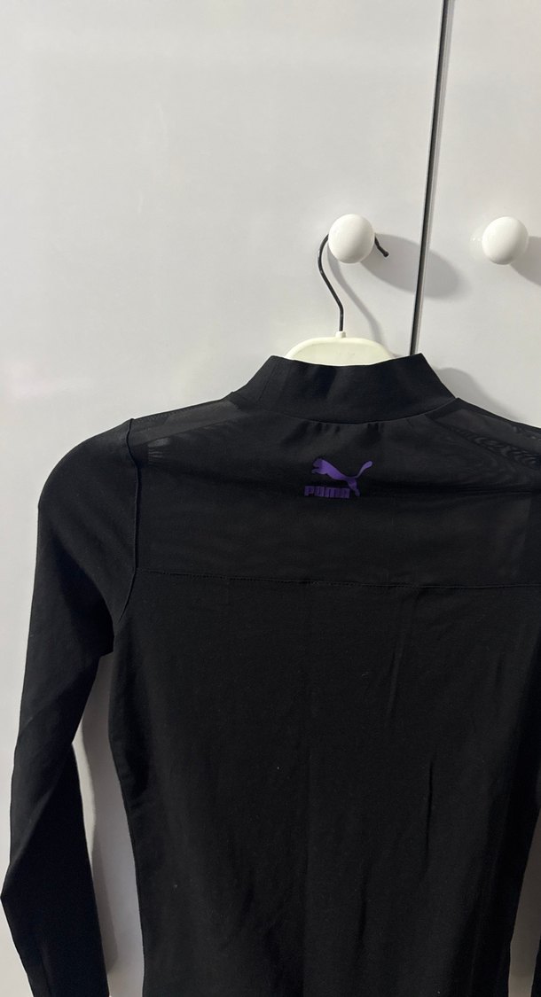 Puma Siyah Uzun Kollu Tişört - Görsel 4