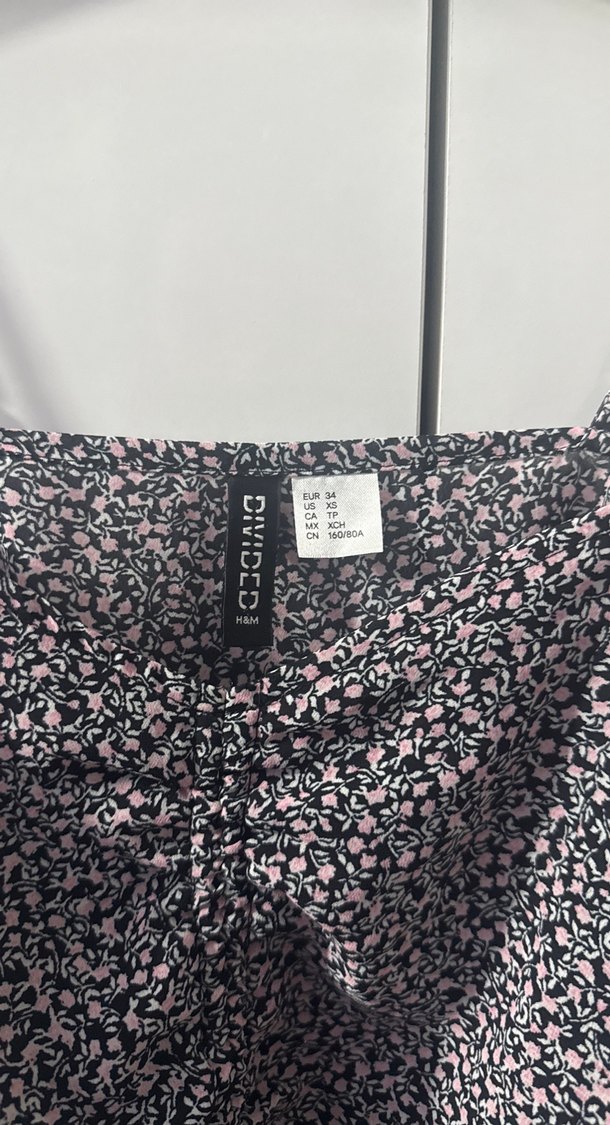 Gri Bağcıklı Salaş Mini Bluz - Görsel 2