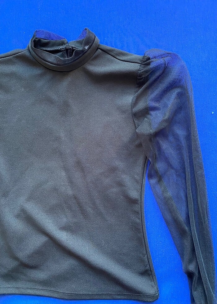 Tül detay blüz - Görsel 2