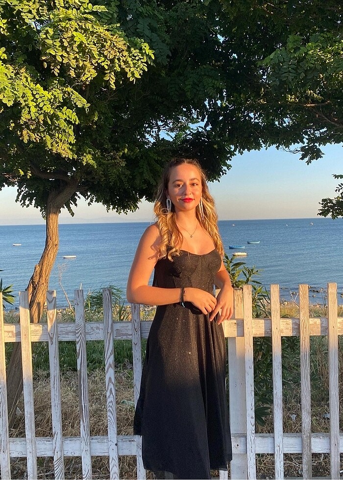 Siyah simli abiye - Görsel 2