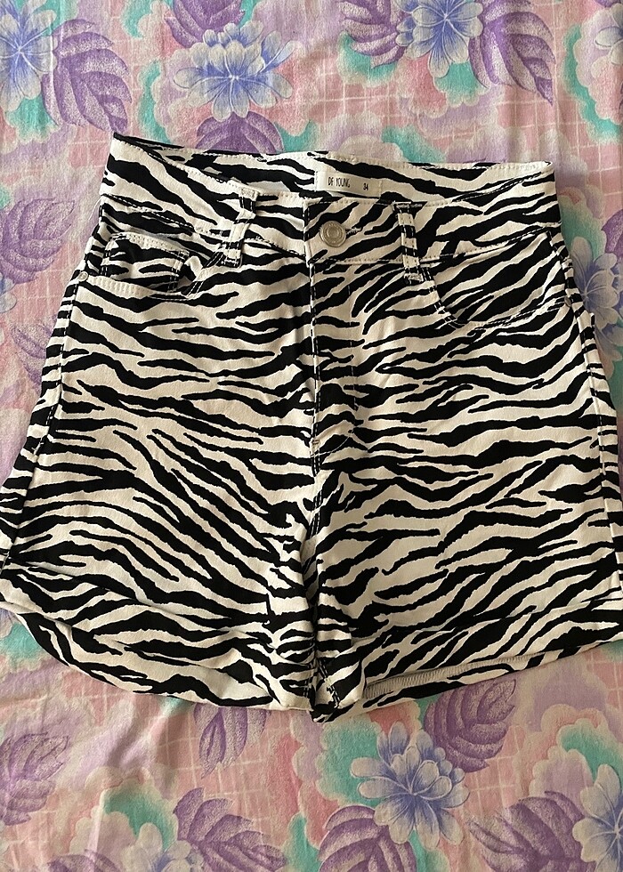 Yüksek bel şort - Görsel 3