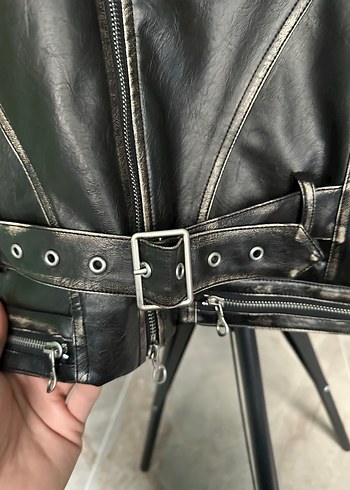 Personsoul Deri Biker Ceket - Görsel 10