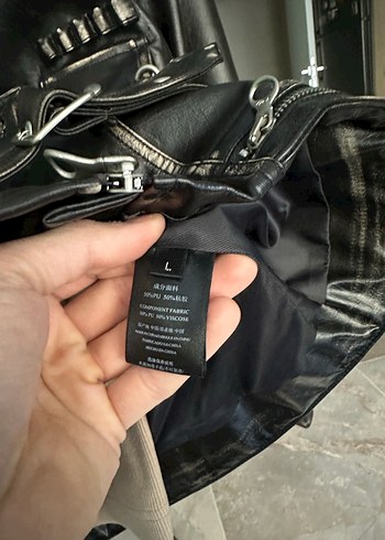 Personsoul Deri Biker Ceket - Görsel 11