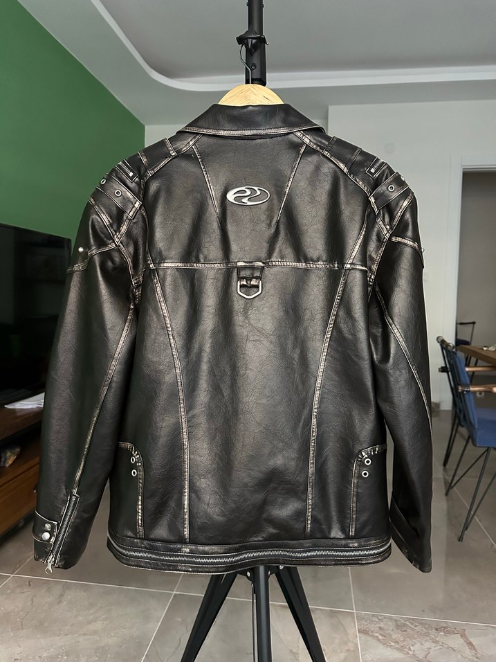 Personsoul Deri Biker Ceket - Görsel 5