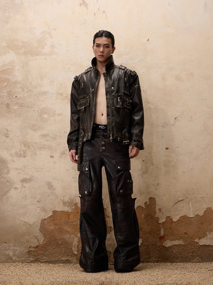 Personsoul Deri Biker Ceket - Görsel 2