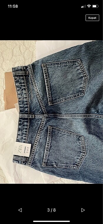 38 Beden Zara kot, etiketli