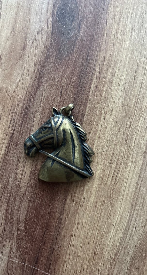 Kahverengi Tokalı At Figürlü Kadın Charm - Görsel 2