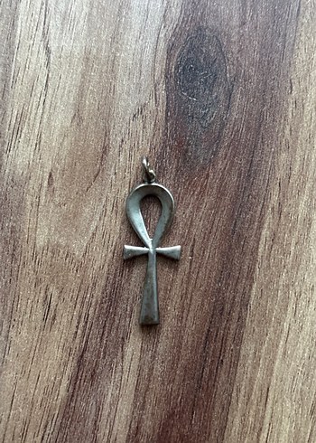 Bohem Tarzı Kahverengi Antik Kolye Ucu - Görsel 3